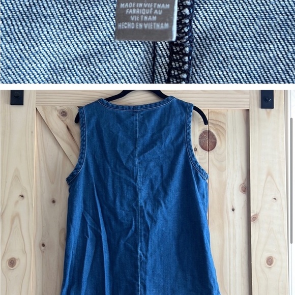 Aerie size medium Chambray drop hem dress - Picture 4 of 5